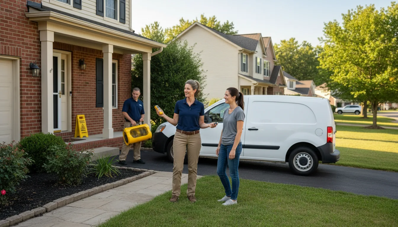 Residential water damage restoration in Beverly Hills, FL